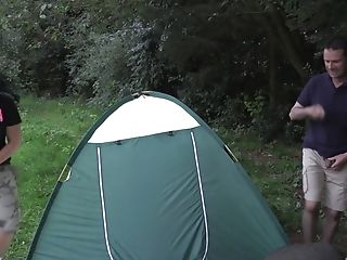 Brief Haired Mila Milan Gets Fucked In Her Tent During A Camping Tour