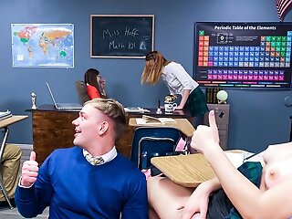 Horny Ladies Are Being Shown In A Wild Classroom Compilation